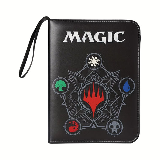 4 Pocket Trading Card Binder Album Holder Pages Folder Protector for Magic Trading Cards TCG - 3 Ring Zip MTG Card Binder Album
