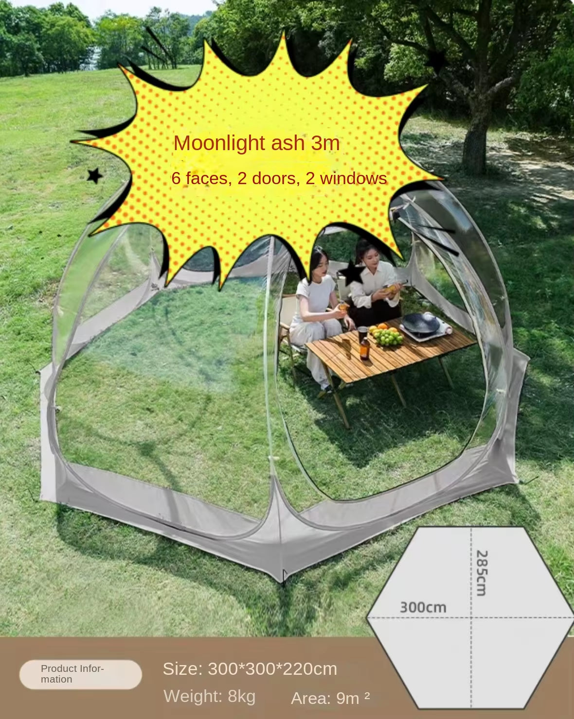 Starry Sky Transparent Tent, Bubble House, Winter Patio, Sunroom, Camping, Restaurant, Outdoor, Camping Supplies, Waterproof